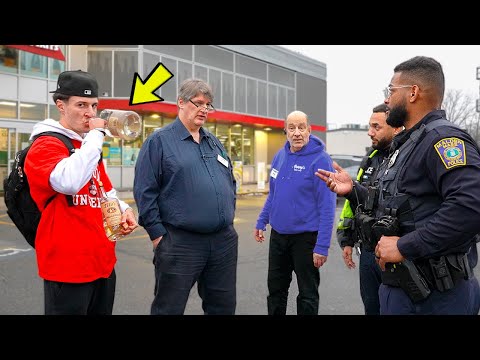 Видео: Кража из винного магазина. Розыгрыш!