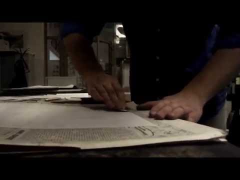 Видео: Ксилография, процесс печати 06 15
