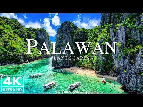 Видео: Palawan 4K - расслабляющая музыка с красивым природным пейзажем - Удивительная природа