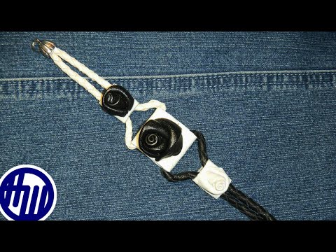 Видео: Как сделать двухцветный браслет. Мастер класс. DIY