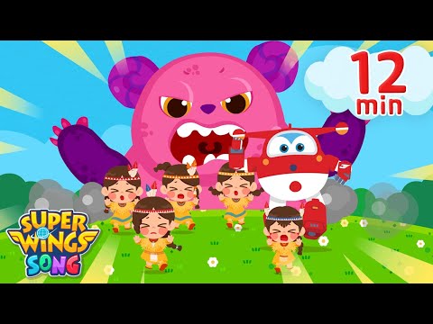 Видео: Ten Little Indians | + Больше детских песен | Superwings Song | детские стишки