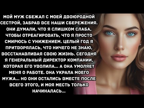 Видео: Мой муж сбежал с моей двоюродной сестрой, забрав все наши сбережения. Они думали, что я слишком...