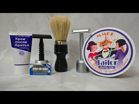 Видео: Razorock ECO vs. Parker Solo Edge, Dorco, Omega, мыло Afternoon at the Tailor и крем после бритья