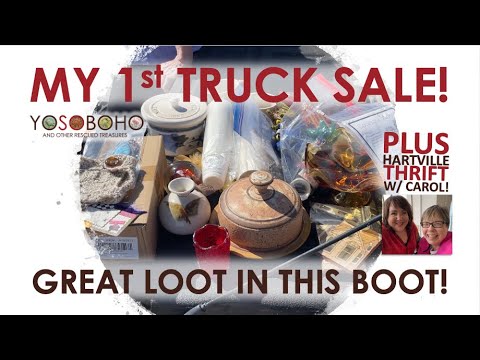 Видео: Она назвала нас ДЕТЬМИ! К чёрту! 😁 Распродажа грузовиков + комиссионный магазин с @MyBlessedNest ...