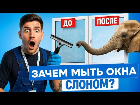Видео: СЛОН против РАЗВОДОВ. Как моют окна ПРОФЕССИОНАЛЫ