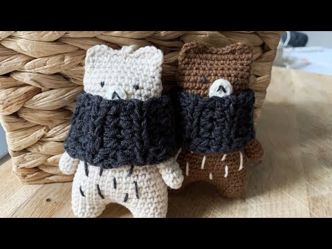 Видео: БРЕЛОК-ИГРУШКА мишка амигуруми крючком. Подробный мастер-класс @Катя SHODDI CROCHET вязание крючком