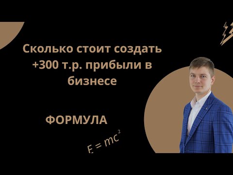 Видео: Сколько стоит создать +300т.р. прибыли в бизнесе