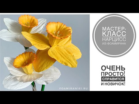 Видео: Мастер-класс НАРЦИСС из ФОАМИРАНА