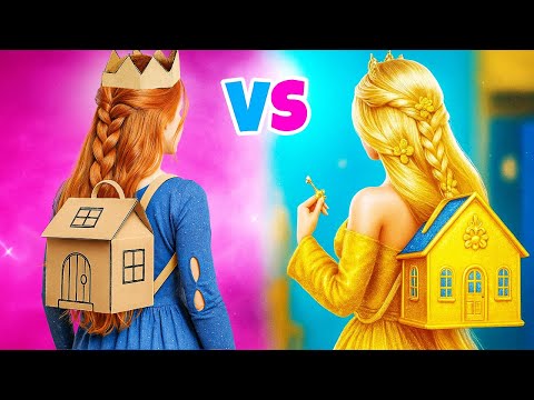 Видео: 1-ЗВЕЗДНЫЙ VS 5-ЗВЕЗДНЫЙ КАРТОННЫЙ ДОМ 📦 Преображение с помощью бумаги от 123 GO!