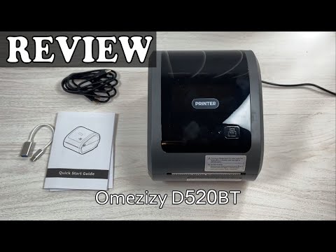 Видео: Термопринтер этикеток Omezizy D520BT с Bluetooth: как использовать и обзор