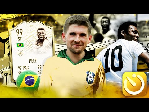 Видео: КОРОЛЬ ФУТБОЛА ПЕЛЕ В СОСТАВЕ ЗА 5 МИНУТ ФИФА 20