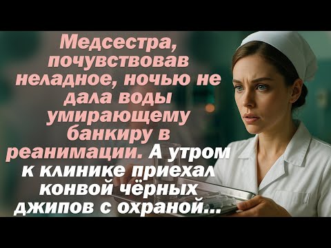 Видео: Медсестра, почувствовав неладное, ночью не дала воды умирающему банкиру в реанимации. А утром...