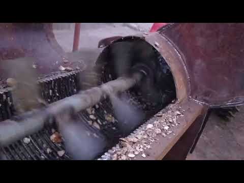 Видео: Саморобний гарбузовий комбайн// Молотим буряки.