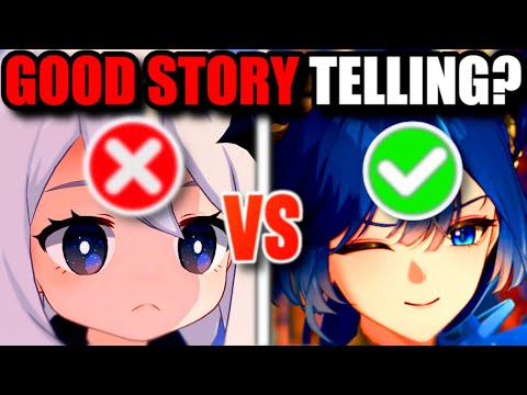 Видео: ОГРОМНАЯ РАЗНИЦА В ГАТЧ-СТОРИОТЕЛЕ — СРАВНЕНИЕ WUWA И GENSHIN