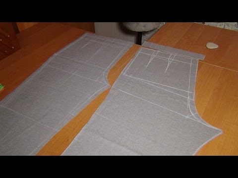 Видео: Как кроить брюки сразу на ткани: ЗП