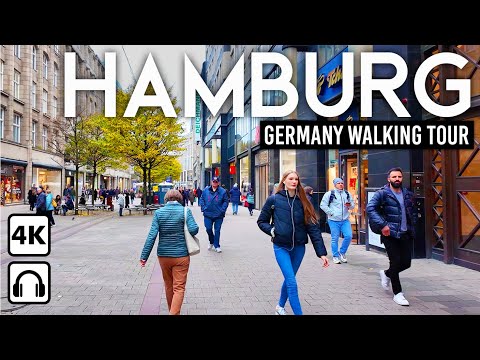 Видео: ГАМБУРГ, Германия 🇩🇪 Пешеходная экскурсия в 4K по самому сердцу немецкого портового города
