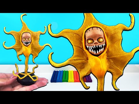 Видео: Лепим СТРАШИЛКИ. РЕБЕНОК В ЖЕЛТОМ 3. Лепка из пластилина (The Baby In Yellow). Пластилин + Лепка ОК