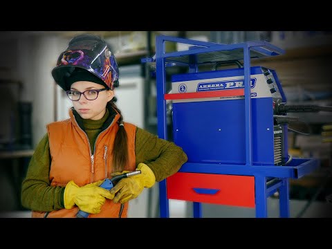 Видео: Тележка для сварки от Наташки | Моя первая самоделка из профильной трубы!