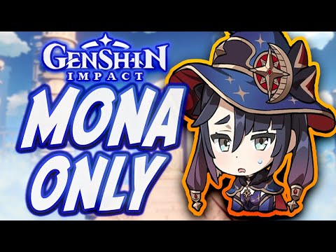 Видео: Можно ли победить Genshin Impact, используя только Мону??!!