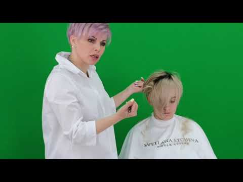 Видео: Как создать текстуру на волосах. Стрижка пикси.