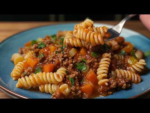 Видео: Приготовленные таким образом макароны с мясным фаршем получаются просто потрясающими на вкус!