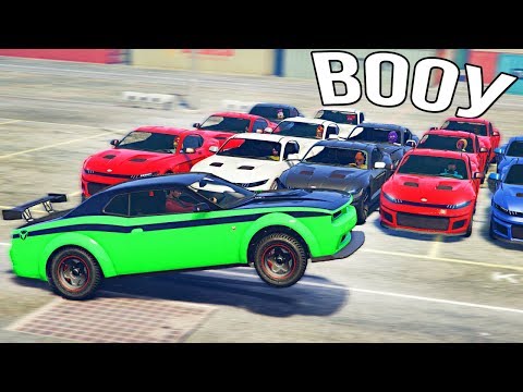 Видео: GTA 5 COPS & ROBBERS - 15 Копов зажимают в коробку Dodge из Форсажа!