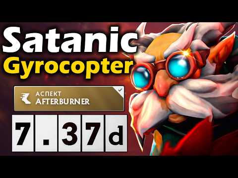 Видео: Сатаник на Гирокоптере, Против Яторо! - Satanic Gyrocopter 7.37 ДОТА 2