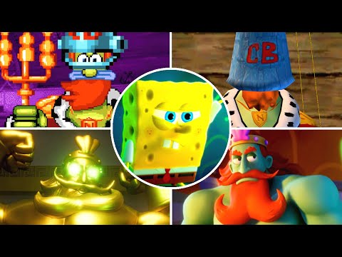 Видео: Игры о Губке Бобе — Эволюция боссов короля Нептуна [2004-2025]