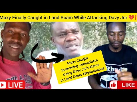 Видео: Скандал с земельным бизнесом‼️Maxy попался на шокирующей сделке с использованием имени @davyjnr30...
