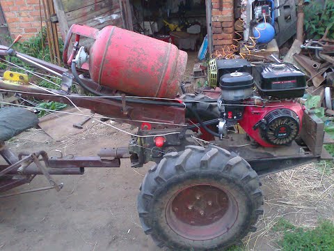 Видео: Мотоблок на газу! Плюсы и минусы.