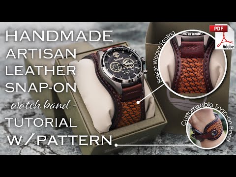 Видео: Мастер-класс по изготовлению кожаного ремешка для часов с застёжкой-молнией (HD) от Fischer Works...