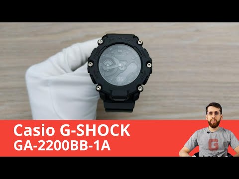 Видео: Новый карбоновый G-SHOCK / Casio GA-2200BB-1A