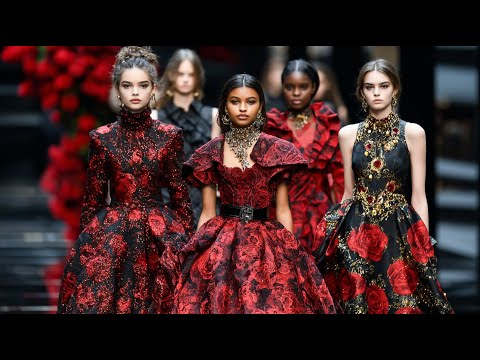 Видео: DOLCE & GABBANA осень/зима 2025/2026 – итальянский гламур с роскошным и смелым дизайном