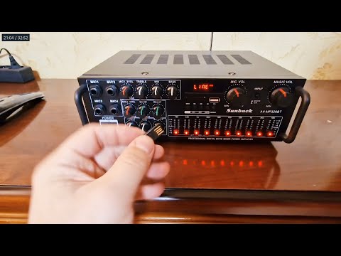 Видео: Обзор аудио-усилителя с караоке Sunbuck AV-MP326BT