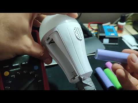 Видео: Лампа на аккумуляторе резервное освещение. Честный мини обзор плюсов и минусов.