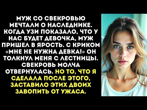 Видео: «Нам не нужна девка!» — муж толкнул меня, беременную, с лестницы, узнав, что будет дочь.