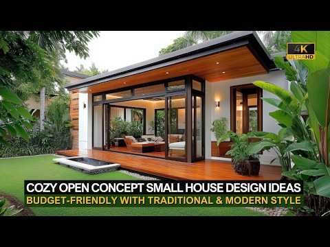 Видео: Небольшой дом открытой планировки: уютный, бюджетный, с вневременным традиционным и современным д...