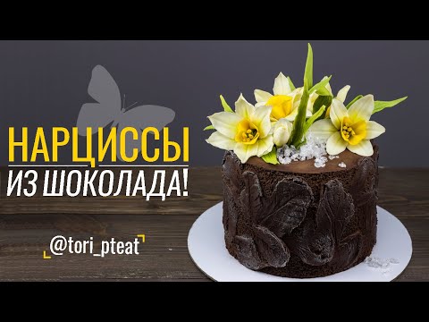 Видео: Нарциссы из шоколада. Видеоурок