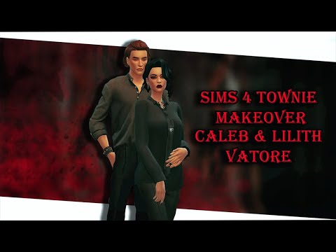 Видео: 🦇🧛Лилит и Калеб Ваторе || Townie makeover || [TS4 CAS]