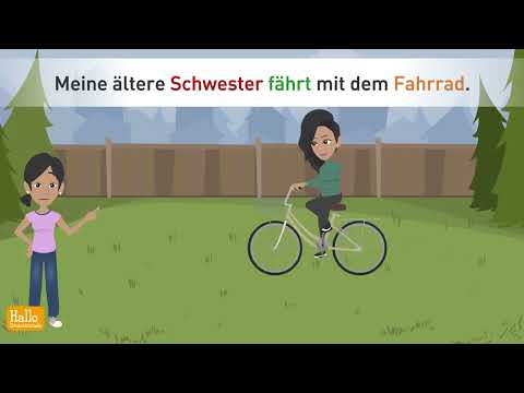 Видео: Фиона идет в школу. | Важные слова и грамматика для начинающих изучать немецкий язык!