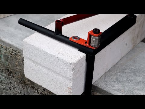Видео: Этой Самоделкой Газоблок Режу Идеально Ровно!