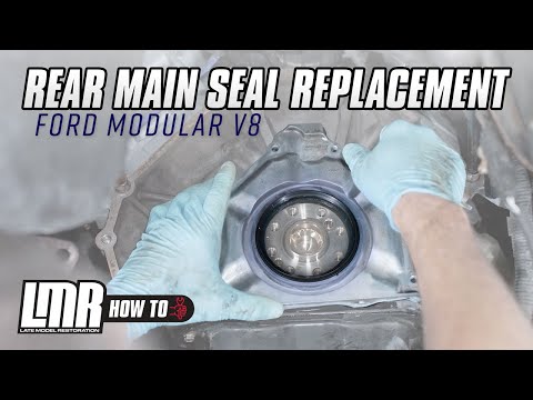 Видео: Как заменить задний главный сальник на 5,0-литровом Coyote (также подходит для двигателей 4,6 л, ...