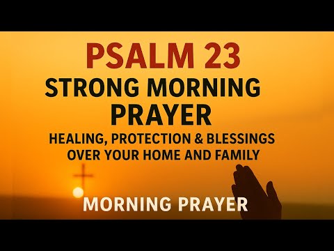 Видео: Сильная утренняя молитва 🙏 Псалом 23 для исцеления, защиты и Божьих благословений для вашего дома...