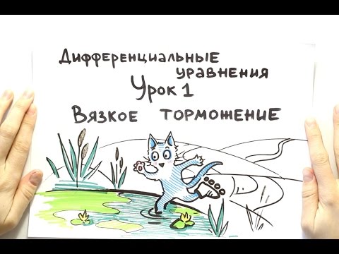 Видео: Дифференциальные уравнения 1. Вязкое торможение