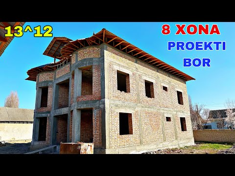Видео: 8 ХОНА 2 ЭТАЖ УЙ ПРОЕКТИ ПИШГАН ГИШТДА НЕЧПУЛ САРИФЛАНДИ