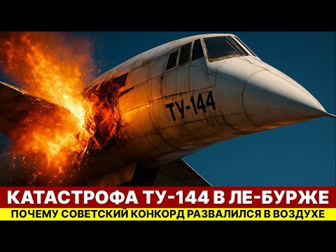 Видео: Крушение Ту-144: Почему советский Конкорд РАЗВАЛИЛСЯ в воздухе | Тайна катастрофы в Ле-Бурже