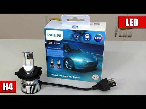 Видео: Обзор LED ламп H4 от PHILIPS. Бренд по цене ламп с ALIEXPRESS !!! (11342UE2X2)