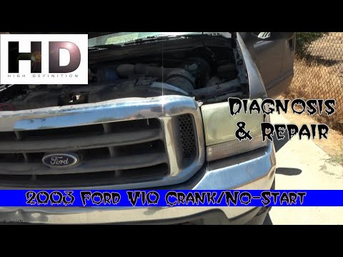 Видео: Диагностика и ремонт проблем с запуском двигателя Ford F-250 V10 6.8L 2003 года, ошибка P0231