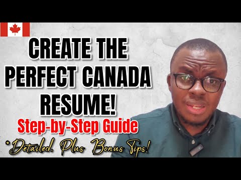 Видео: ЛУЧШИЙ формат резюме в Канаде 2025 года: получите работу БЫСТРО! (Пошаговое руководство)