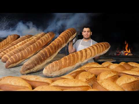Видео: Самый большой хлеб в мире! Вы не поверите его размеру I Турецкая уличная еда